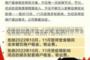 疫情期间费用减免政策;疫情补贴资金