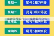 秦陵周围限行么、秦陵限行公告