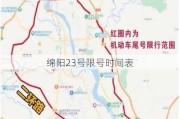 绵阳23号限号时间表