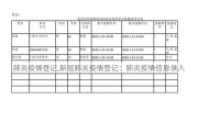 肺炎疫情登记,新冠肺炎疫情登记：肺炎疫情信息录入