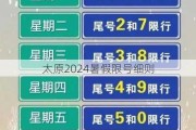 太原2024暑假限号细则