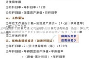 公司金融折旧计算方法 公司金融折旧计算方法有哪些：折旧计算公式与应用