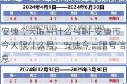 安康今天限号什么号啊-安康市今天限什么号：安康今日限号信息