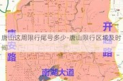 唐山这周限行尾号多少-唐山限行区域及时间