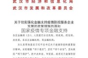 国家疫情专项金融支持