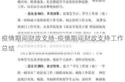 疫情期间财政支持-疫情期间财政支持工作总结