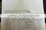 以色列怎么检测新冠肺炎病例