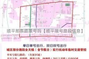 顺平那条路限号吗【顺平限号路段信息】