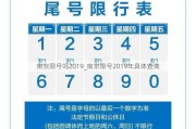 南京限号吗2019_南京限号2019年具体查询