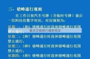 重庆交规限行最新规定