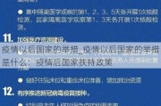 疫情以后国家的举措_疫情以后国家的举措是什么：疫情后国家扶持政策