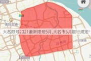 大名限号2021最新限号5月,大名市5月限行规定