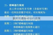 重庆交通限号出行政策