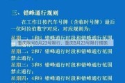 重庆限号8月23号限行、重庆8月23号限行措施