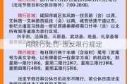 闯限行处罚-违反限行规定