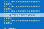 重庆限号几号到几点解除