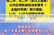 车限行通知最新保定【保定最新限行区域通知】