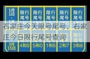 石家庄今天限号尾号、石家庄今日限行尾号查询