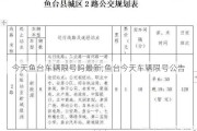 今天鱼台车辆限号吗最新;鱼台今天车辆限号公告