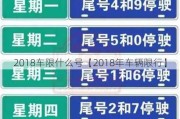 2018车限什么号【2018年车辆限行】