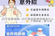 20万疫情保障—20万新冠疫情保障是什么