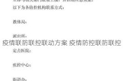 疫情联防联控联动方案 疫情防控联防联控