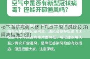 楼下有新冠病人楼上几点开窗通风比较好(隔离措施加强)