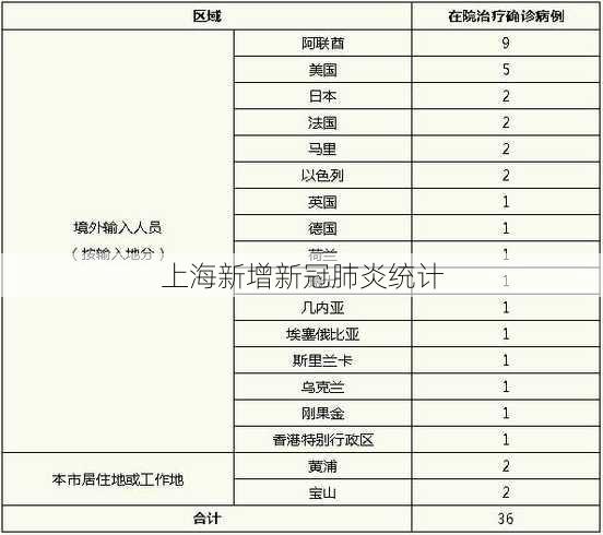 上海新增新冠肺炎统计