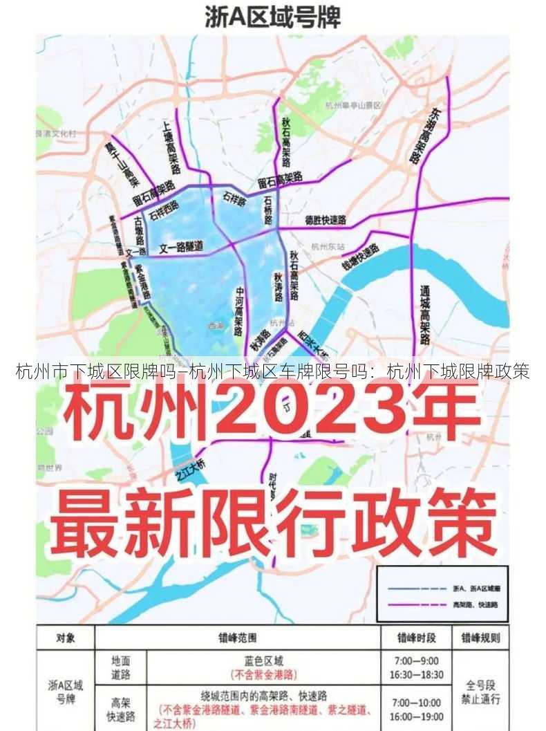 杭州市下城区限牌吗—杭州下城区车牌限号吗：杭州下城限牌政策