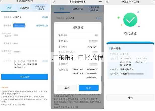 广东限行申报流程