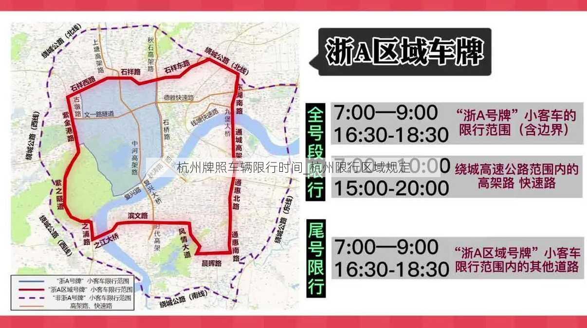 杭州牌照车辆限行时间_杭州限行区域规定