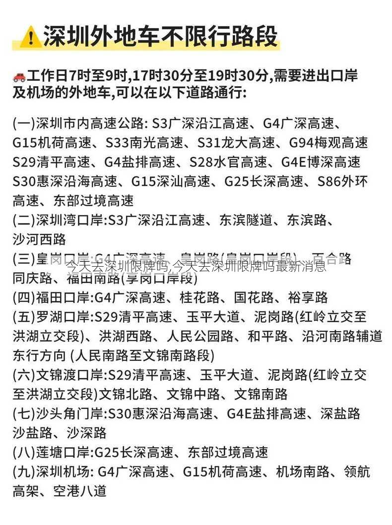 今天去深圳限牌吗,今天去深圳限牌吗最新消息