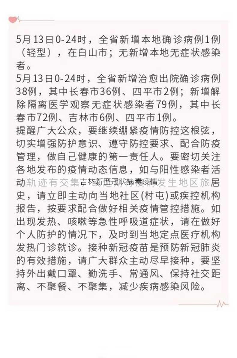 吉林新型冠状病毒疫情