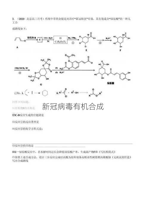 新冠病毒有机合成