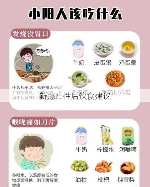 新冠阳性后饮食建议