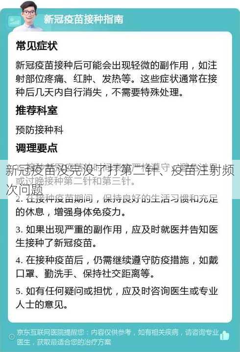 新冠疫苗没完没了打第二针、疫苗注射频次问题