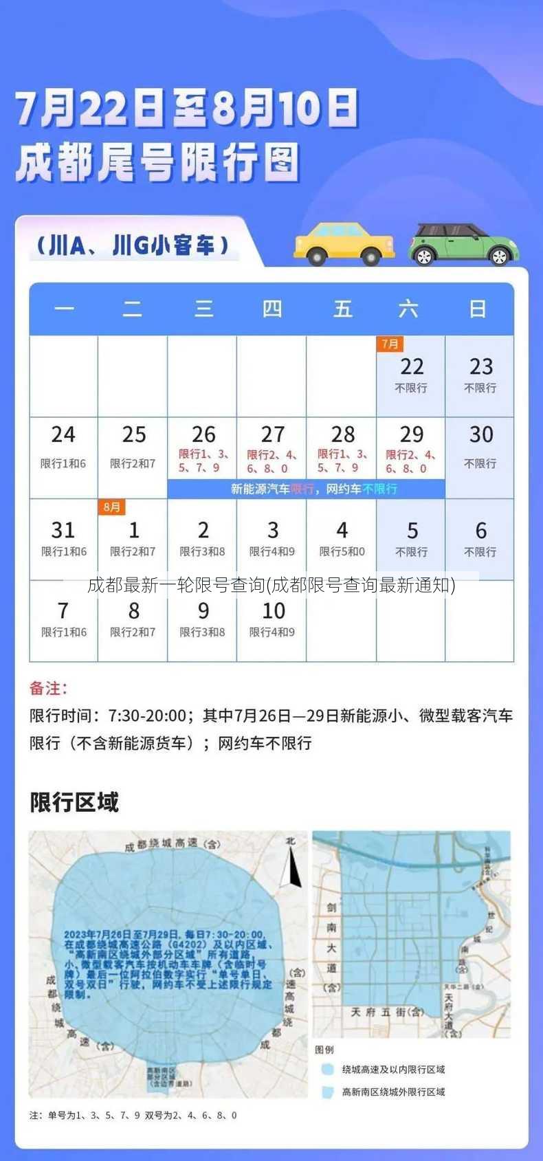 成都最新一轮限号查询(成都限号查询最新通知)