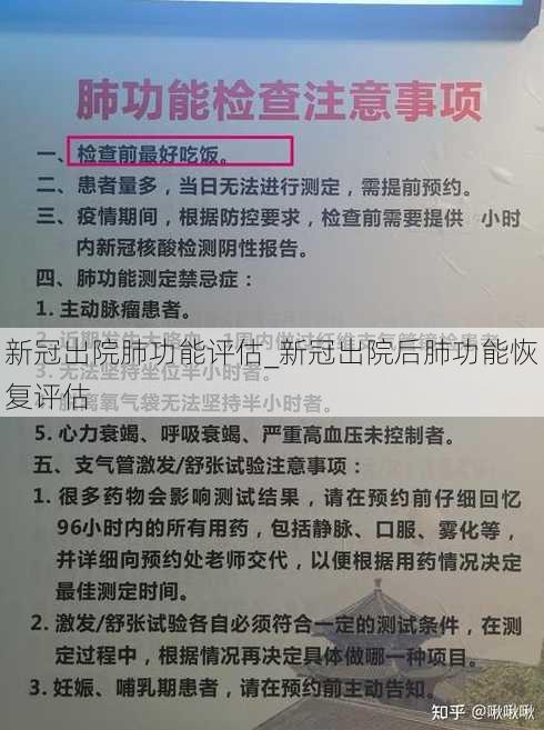 新冠出院肺功能评估_新冠出院后肺功能恢复评估