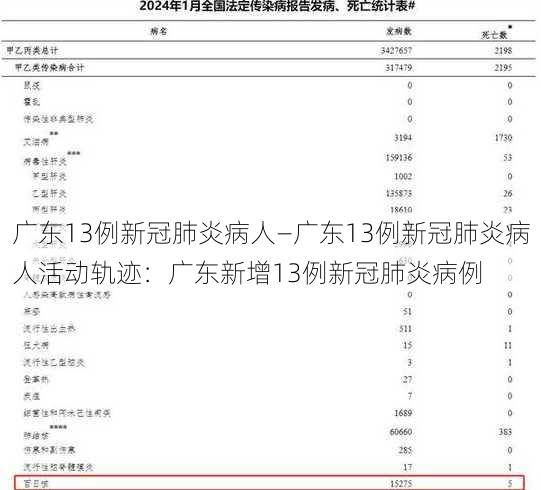 广东13例新冠肺炎病人—广东13例新冠肺炎病人活动轨迹：广东新增13例新冠肺炎病例