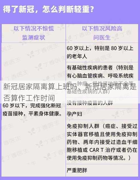 新冠居家隔离算上班吗、新冠居家隔离是否算作工作时间