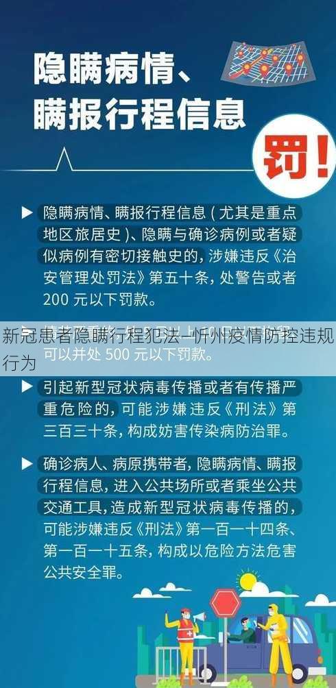 新冠患者隐瞒行程犯法—忻州疫情防控违规行为