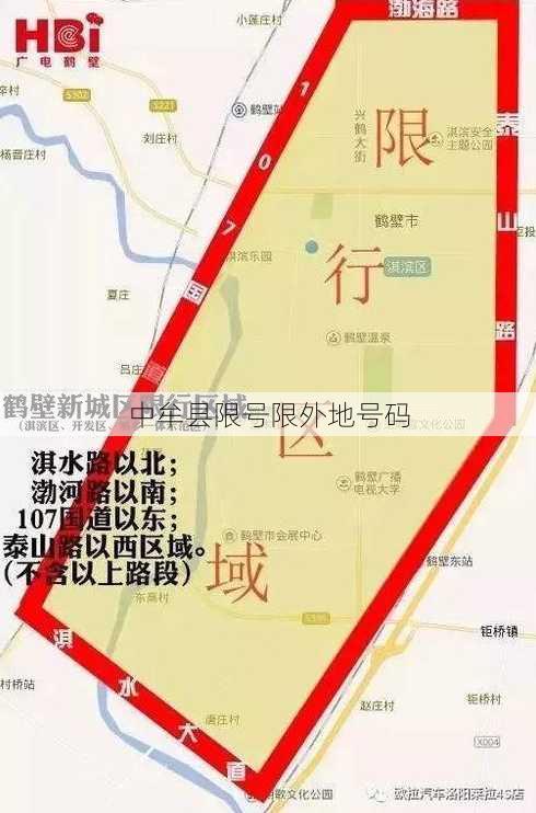 中牟县限号限外地号码