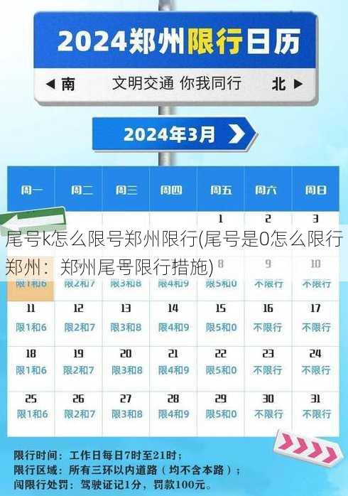 尾号k怎么限号郑州限行(尾号是0怎么限行郑州：郑州尾号限行措施)