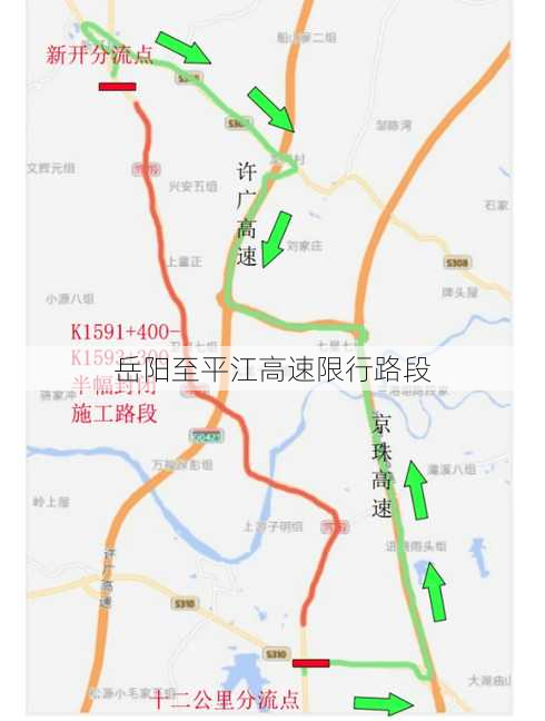 岳阳至平江高速限行路段