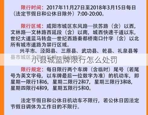 小县城蓝牌限行怎么处罚