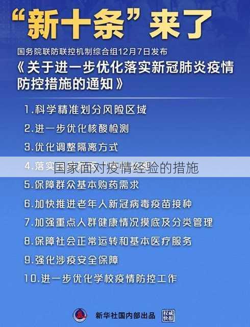 国家面对疫情经验的措施