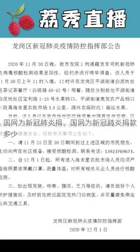 国网为新冠肺炎捐、国网为新冠肺炎捐款多少