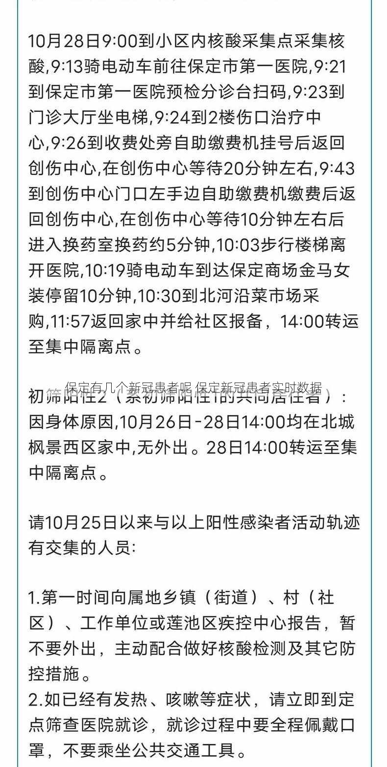 保定有几个新冠患者呢 保定新冠患者实时数据