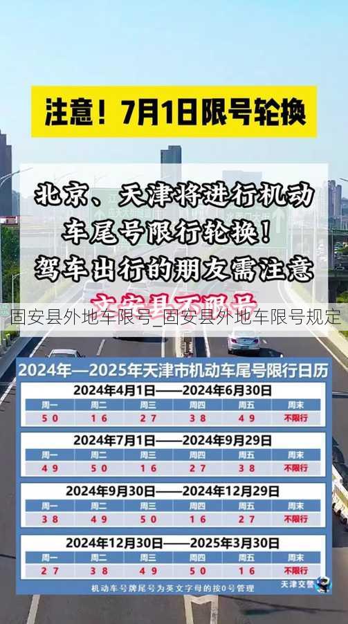 固安县外地车限号_固安县外地车限号规定