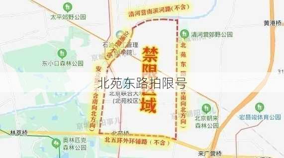 北苑东路拍限号